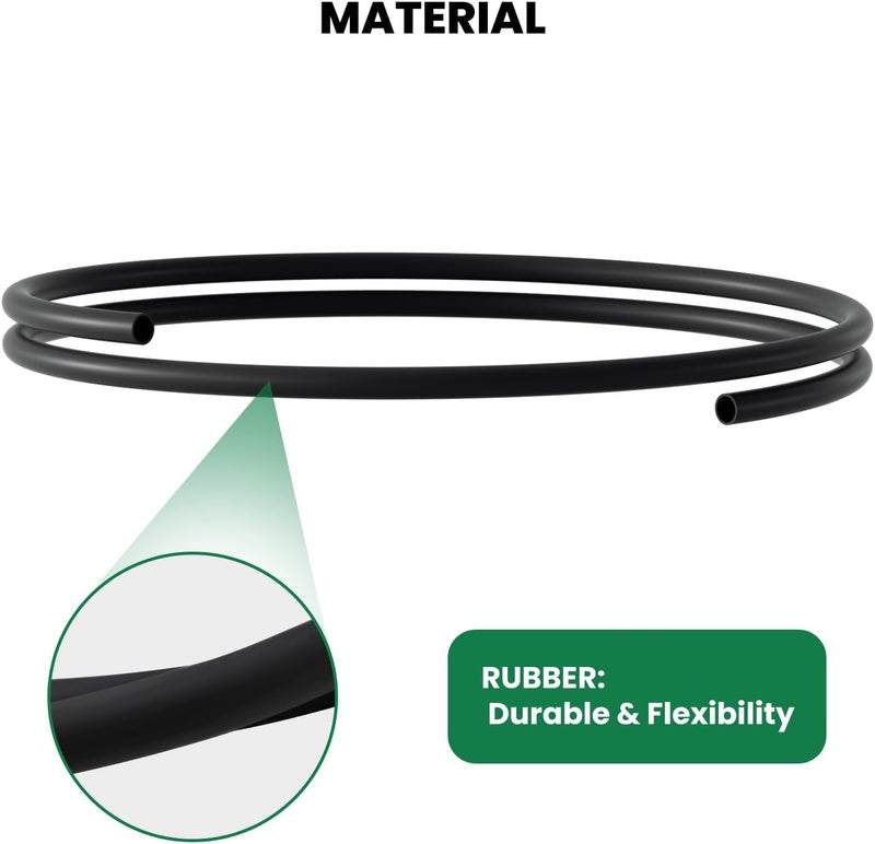 Watflow Natural Gas or LP Gas Manifold Pressure Test Accessories Kit, 40" Rubber Hose, 1/8" NPT Male Brass Fitting for Replacement(2pcs) - Image 4